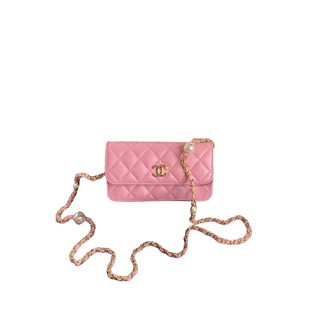 Chanel Flap Phone Holder with Chain Bag - Replica Luxury Bags™