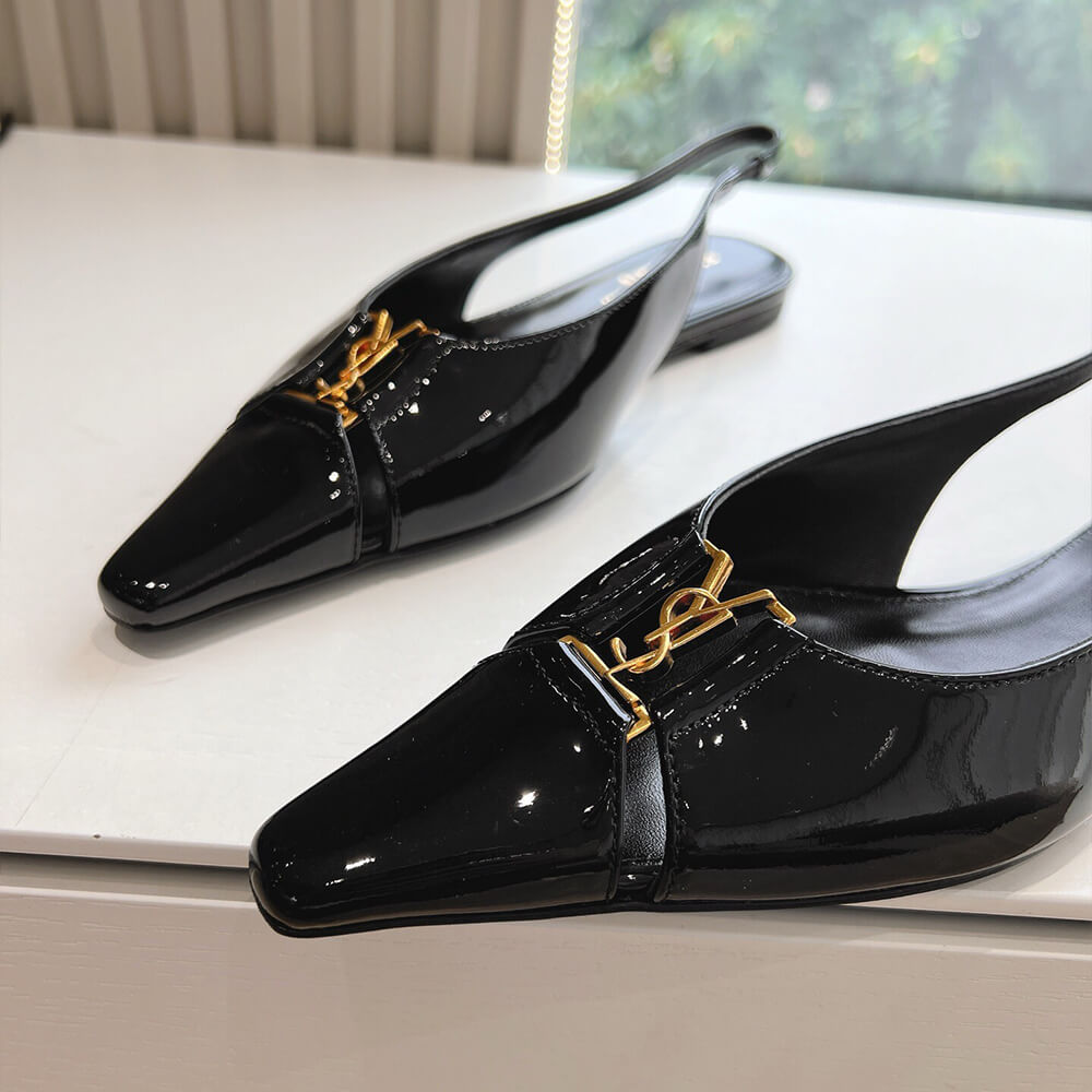 YSL Pointed Toe Slingback Shoes - Replica Luxury Bags™