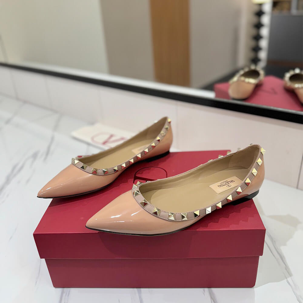 VALENTINO ROCKSTUD BALLET FLAT Shoes - Replica Luxury Bags™