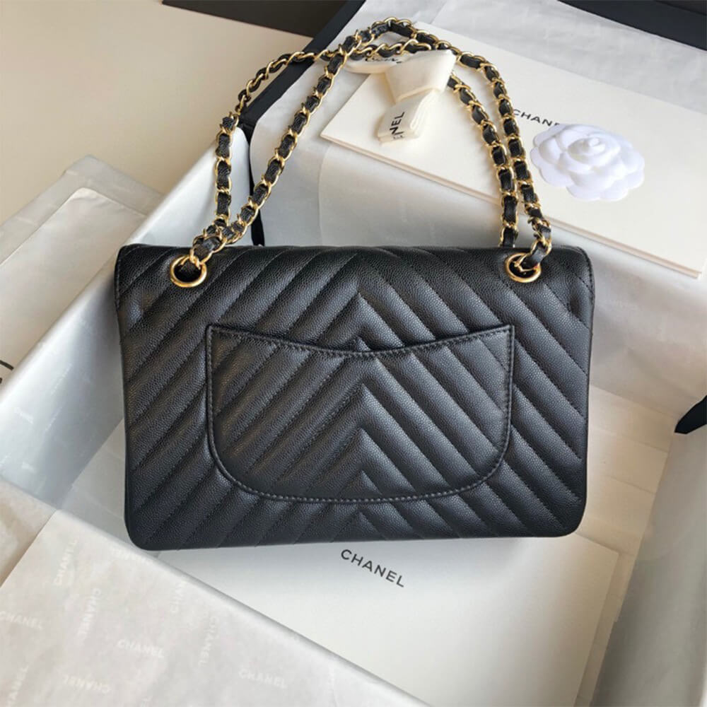 Chanel Classic Chevron Medium Flap Bag - Replica Luxury Bags™