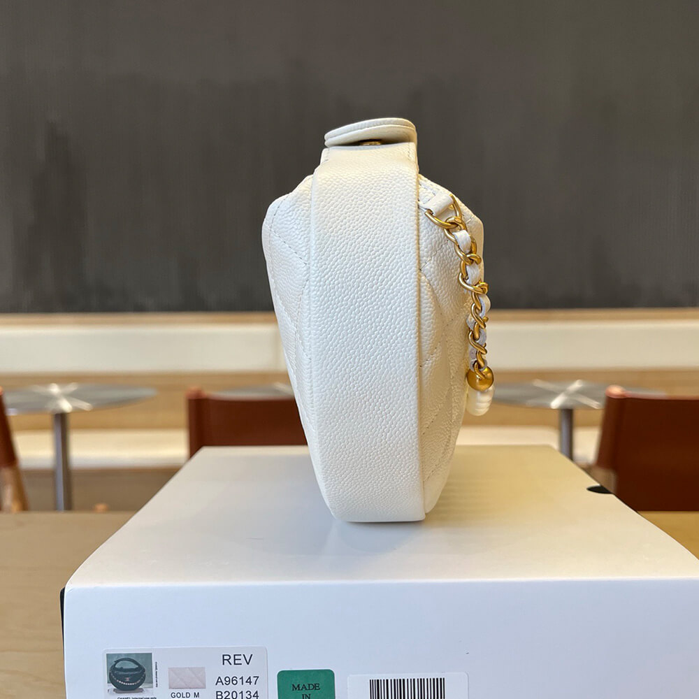 Chanel Pouch Bag in White - Replica Luxury Bags™