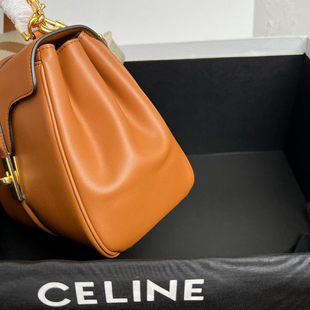 Celine Small 16 Bag In Satinated Calfskin - Replica Luxury Bags™