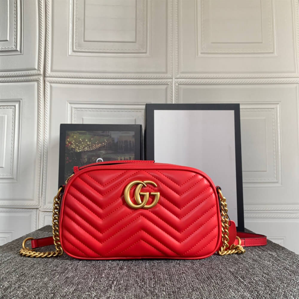 Gucci GG Marmont Small Matelasse Shoulder Bag - Replica Luxury Bags™