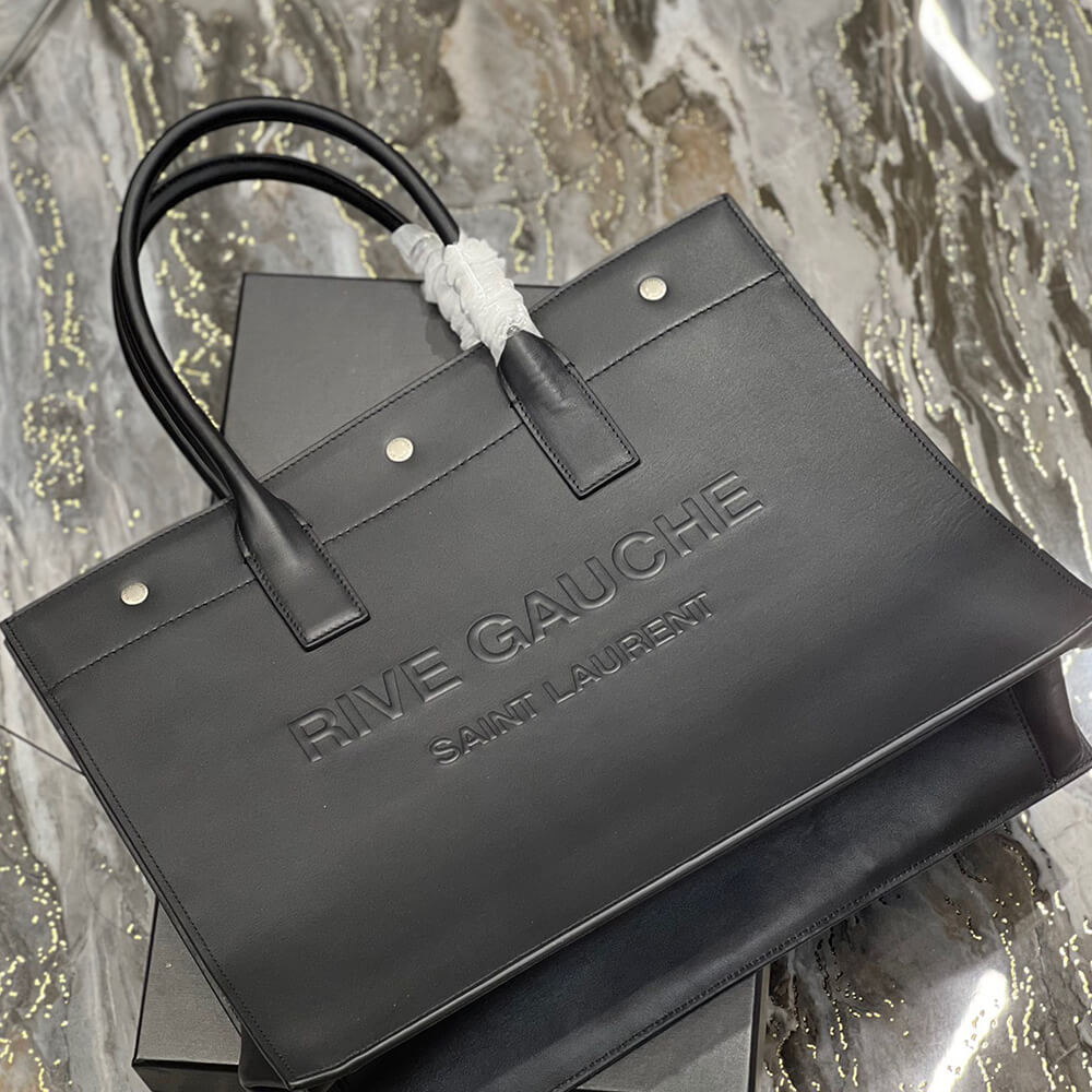 YSL Rive Gauche Small Tote Bag in Smooth Leather - Replica Luxury Bags™