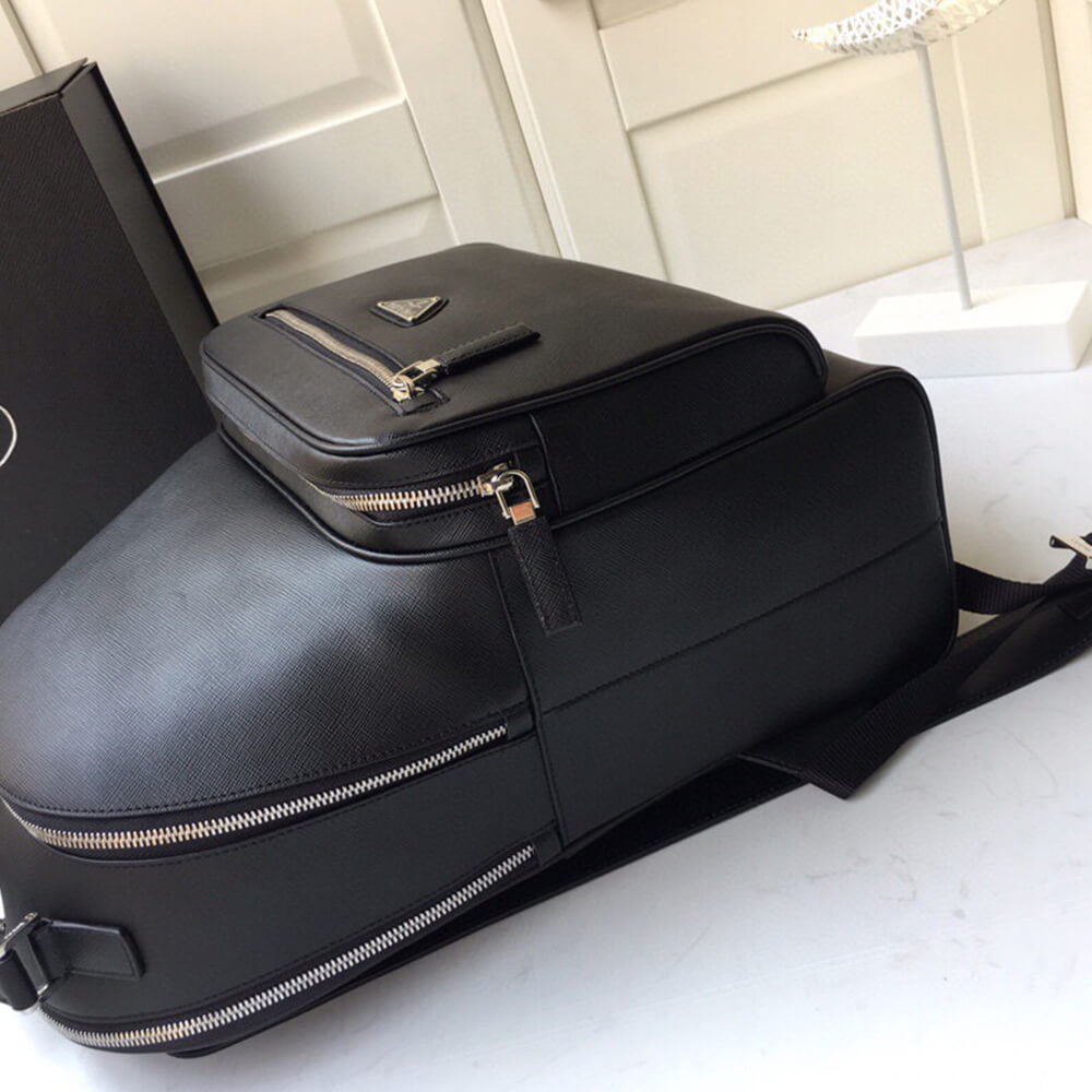Prada Men Saffiano Leather Backpack Bag - Replica Luxury Bags™