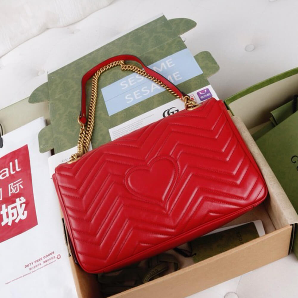 Gucci GG Marmont Medium Matelasse Shoulder Bag - Replica Luxury Bags™