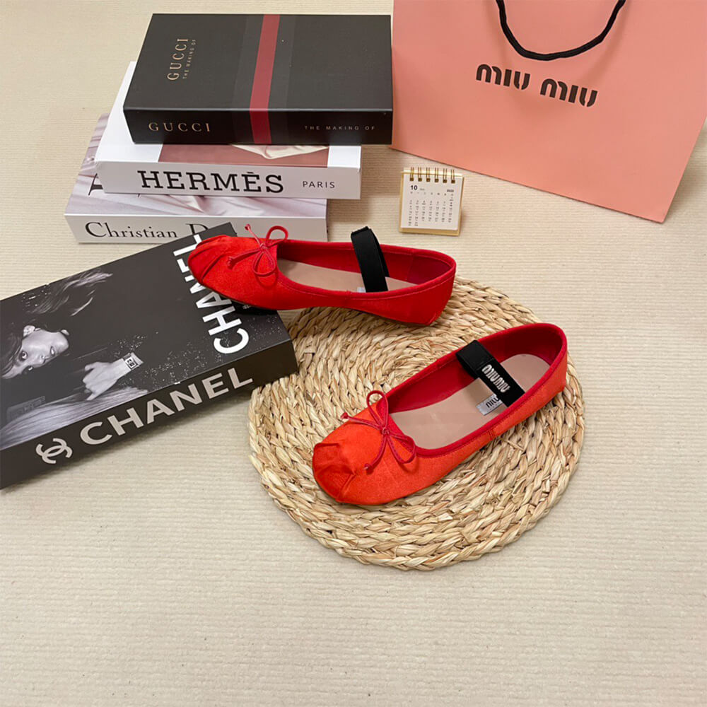 MiuMiu Satin ballerinas Shoes - Replica Luxury Bags™