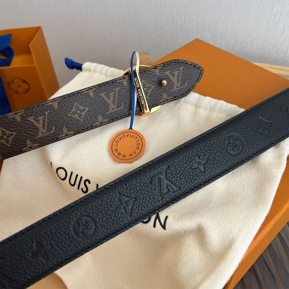 LV Flowergram Round 30mm Reversible Belt - Replica Luxury Bags™