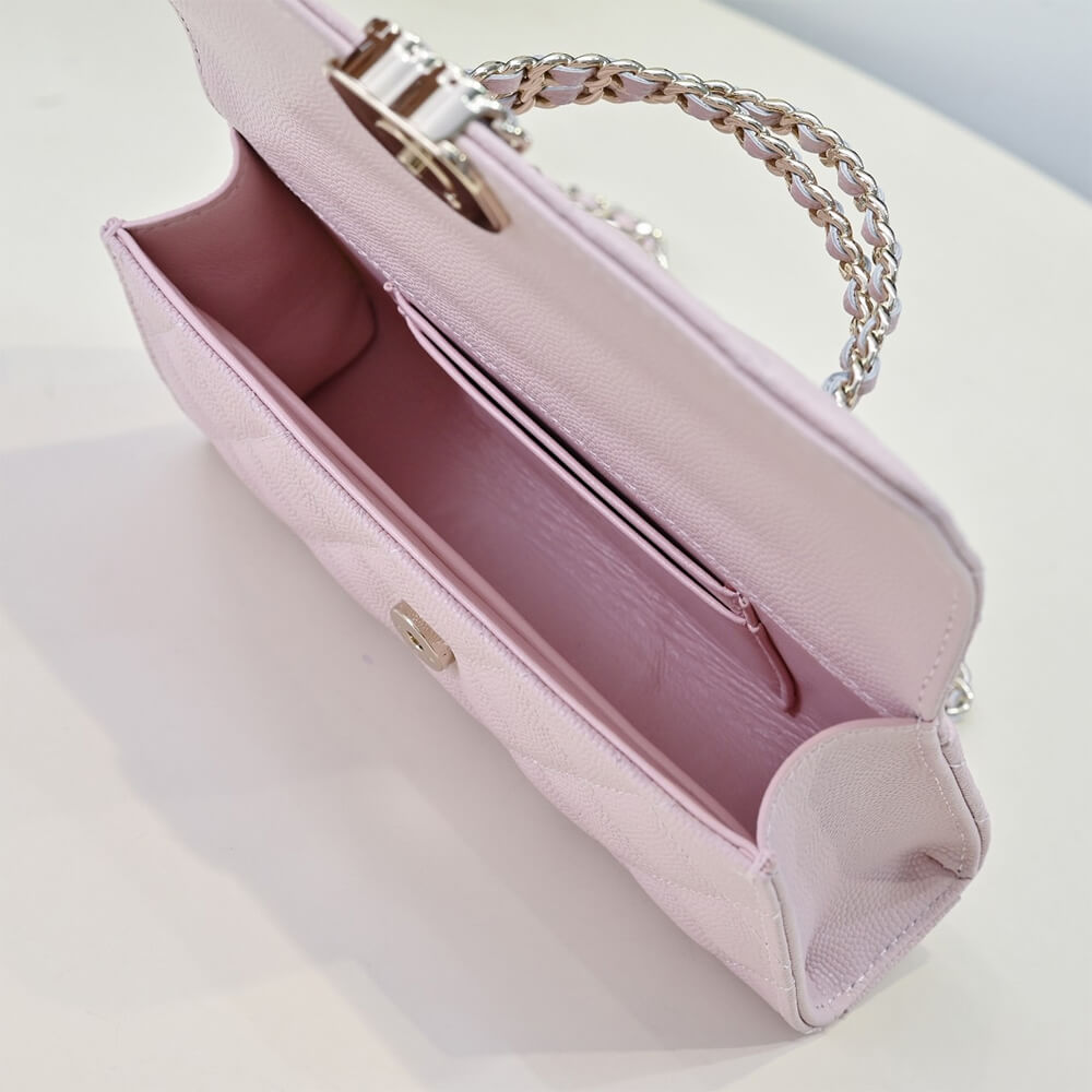 Chanel Flap Phone Holder Bag with Chain - Replica Luxury Bags™