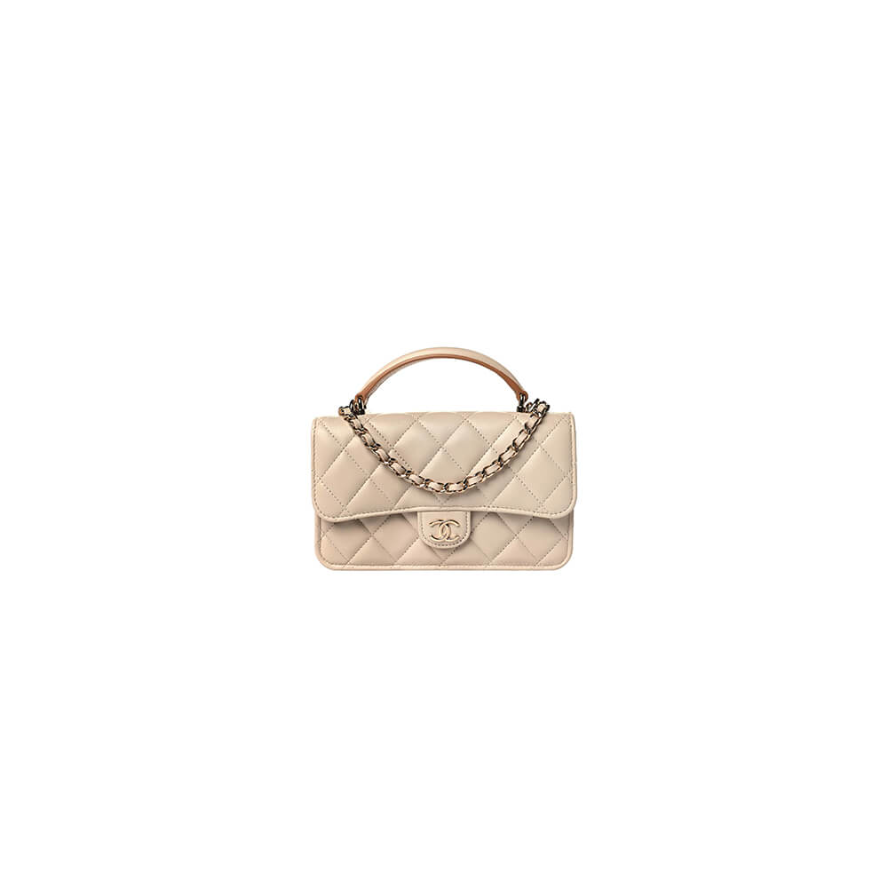 Chanel Mini Flap Bag with Top Handle - Replica Luxury Bags™