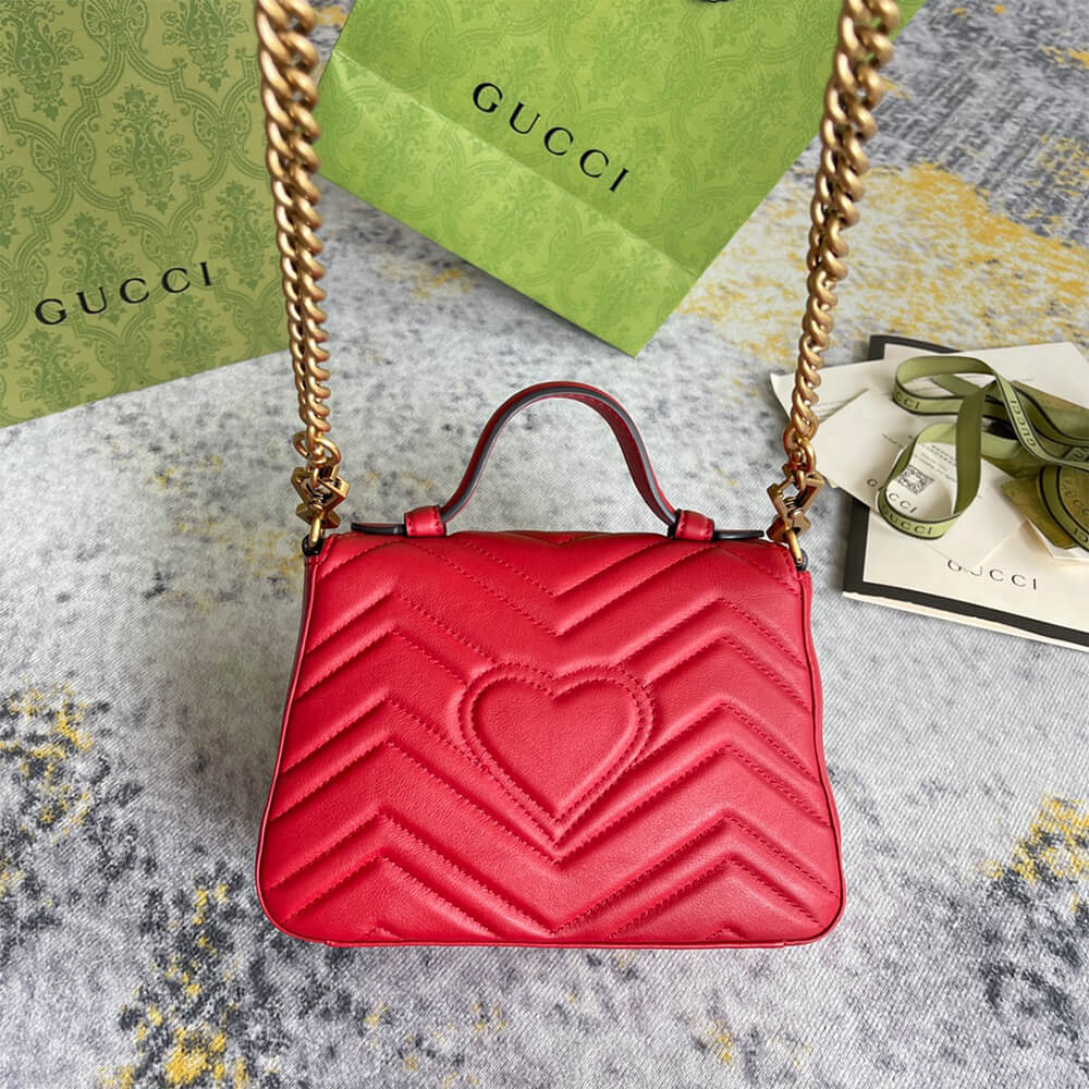 Gucci GG Marmont Mini Top Handle Bag - Replica Luxury Bags™