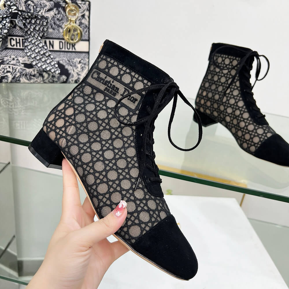 Dior Naughtily-D Heeled Ankle Boot Shoes - Replica Luxury Bags™