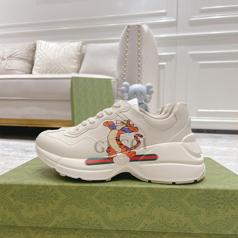 Gucci Rhyton Sneaker with Print Shoes - Replica Luxury Bags™