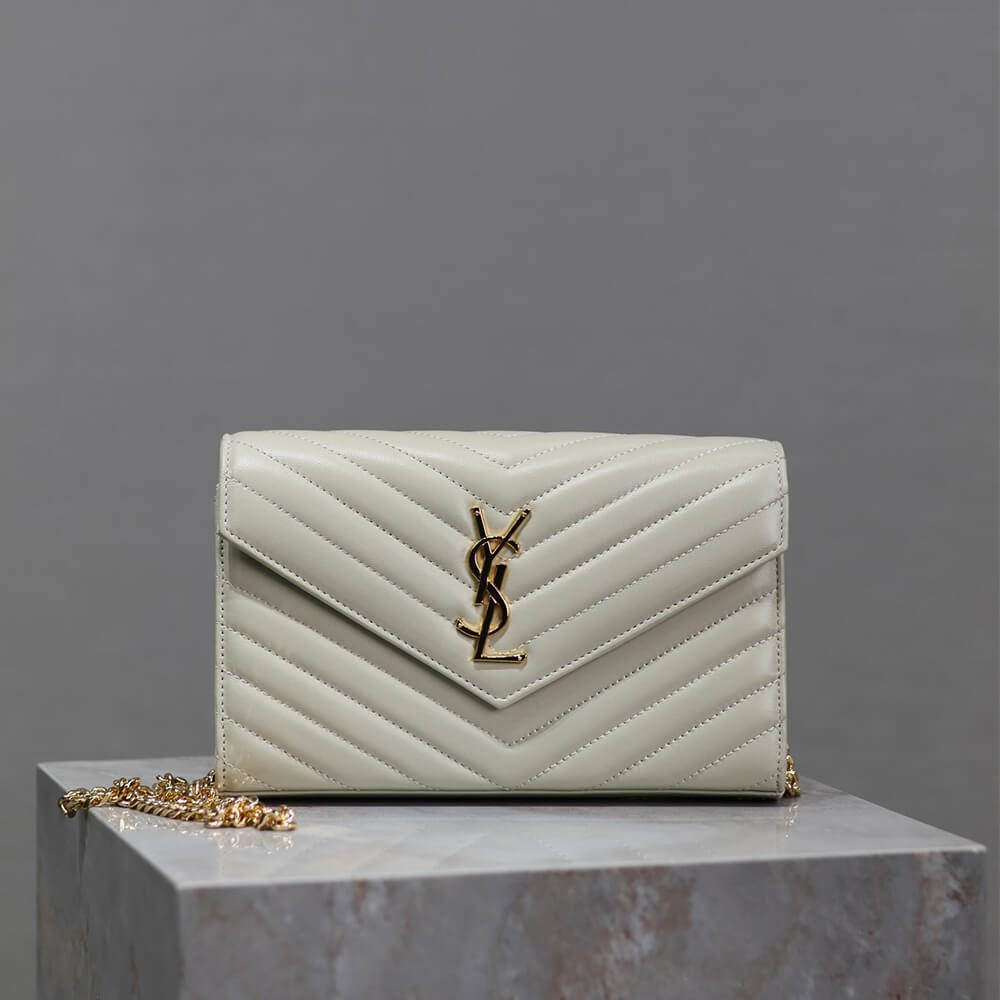 YSL Cassandre Chain Wallet Bag in Lambskin - Replica Luxury Bags™