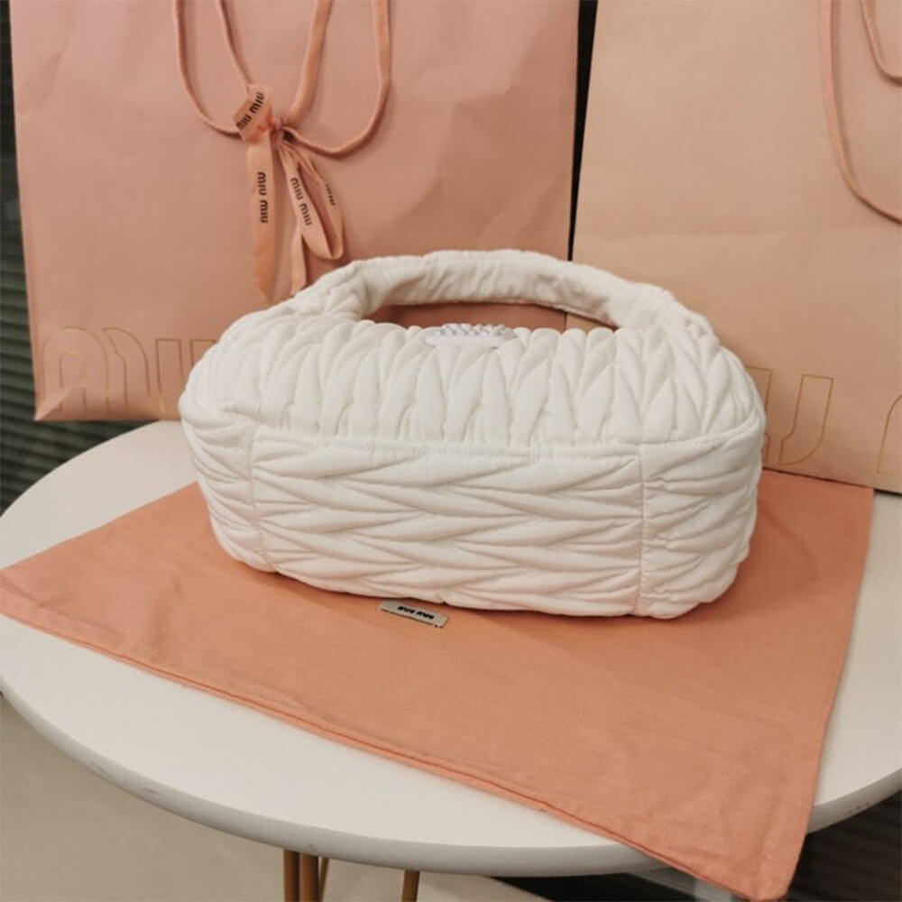Miumiu Wander Matelasse Regenerated Nylon Hobo Bag - Replica Luxury Bags™