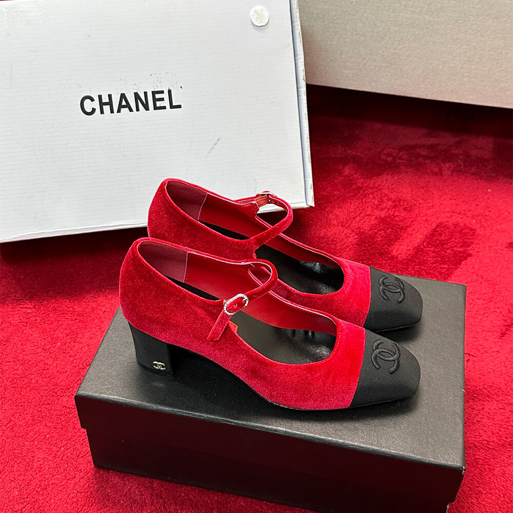 Chanel Mary Janes Heel Shoes - Replica Luxury Bags™