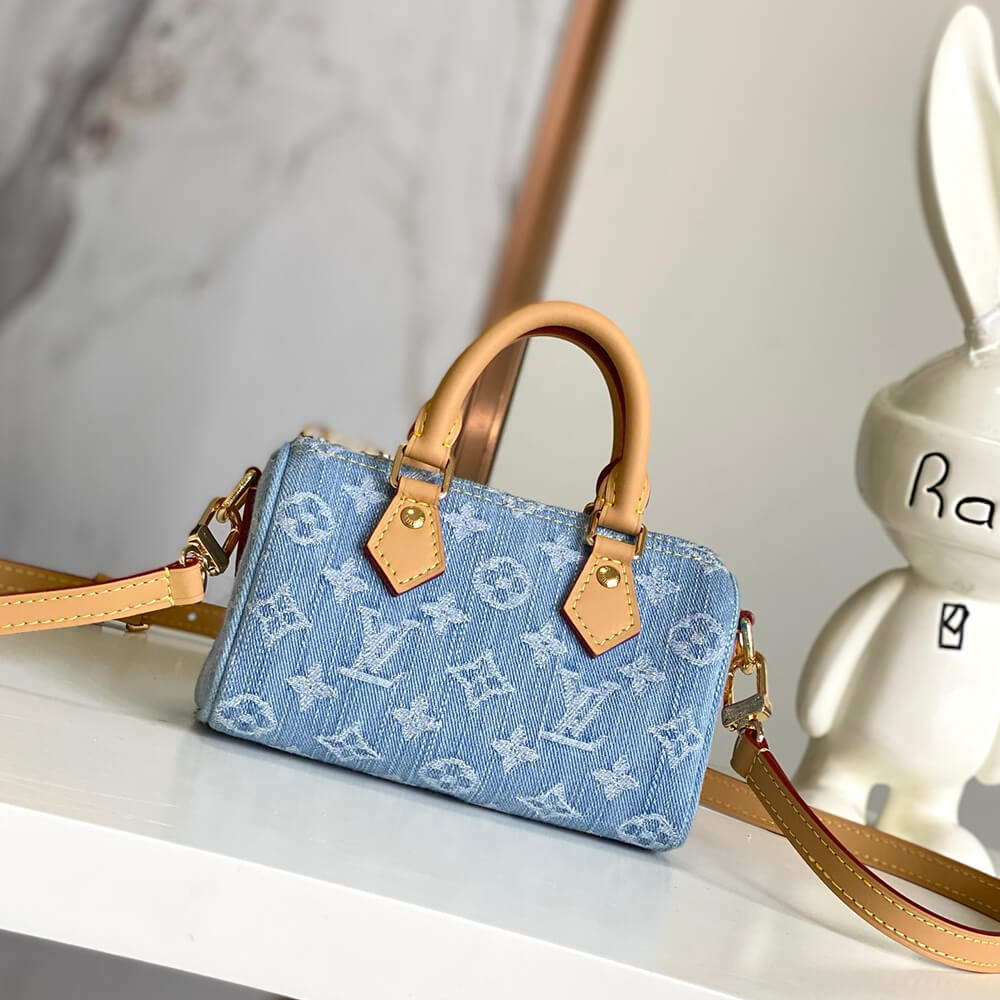 LV Nano Speedy Denim Bag - Replica Luxury Bags™