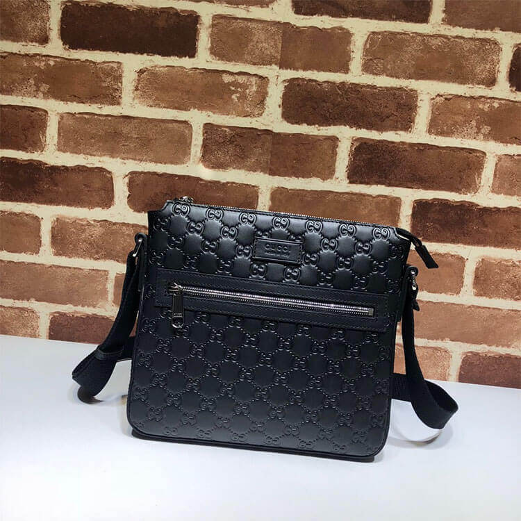 Gucci Signature Messenger Bag - Replica Luxury Bags™