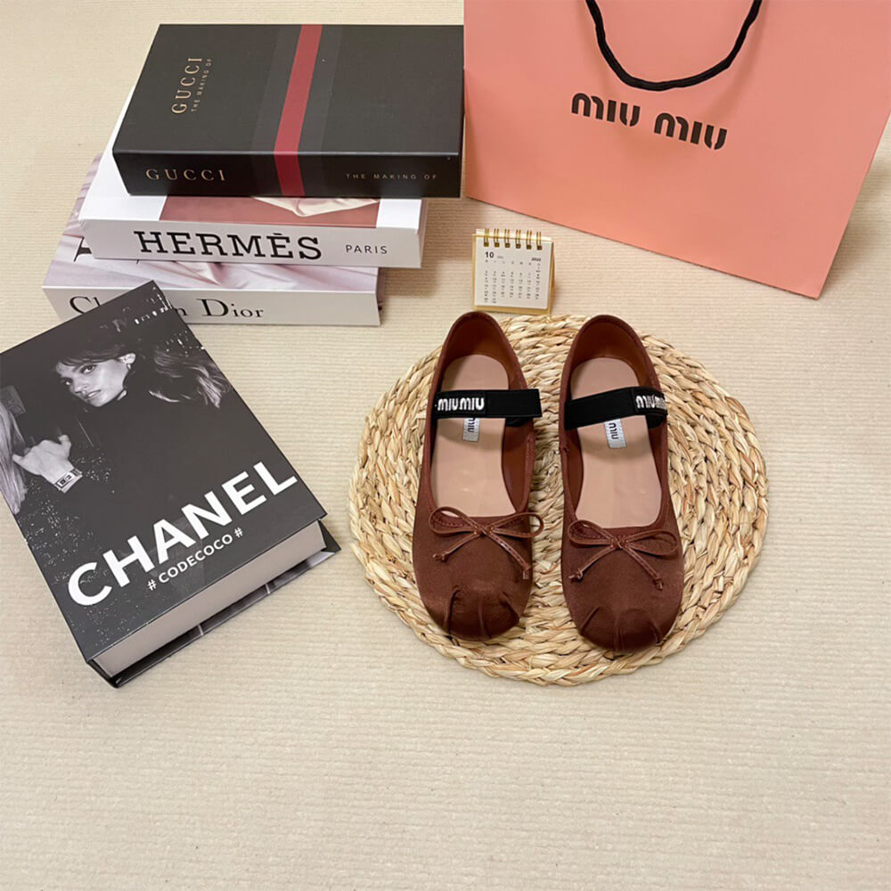MiuMiu Satin ballerinas Shoes - Replica Luxury Bags™