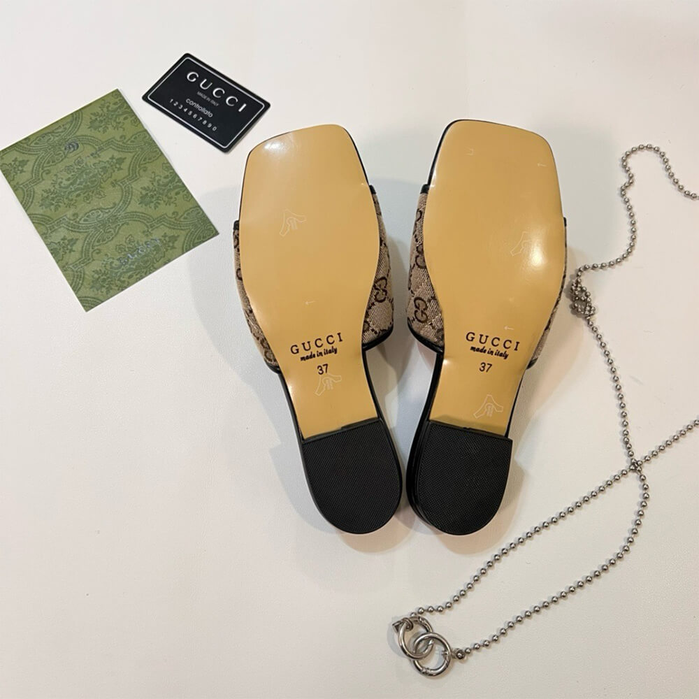 Gucci Jolie GG Canvas Slides Shoes - Replica Luxury Bags™