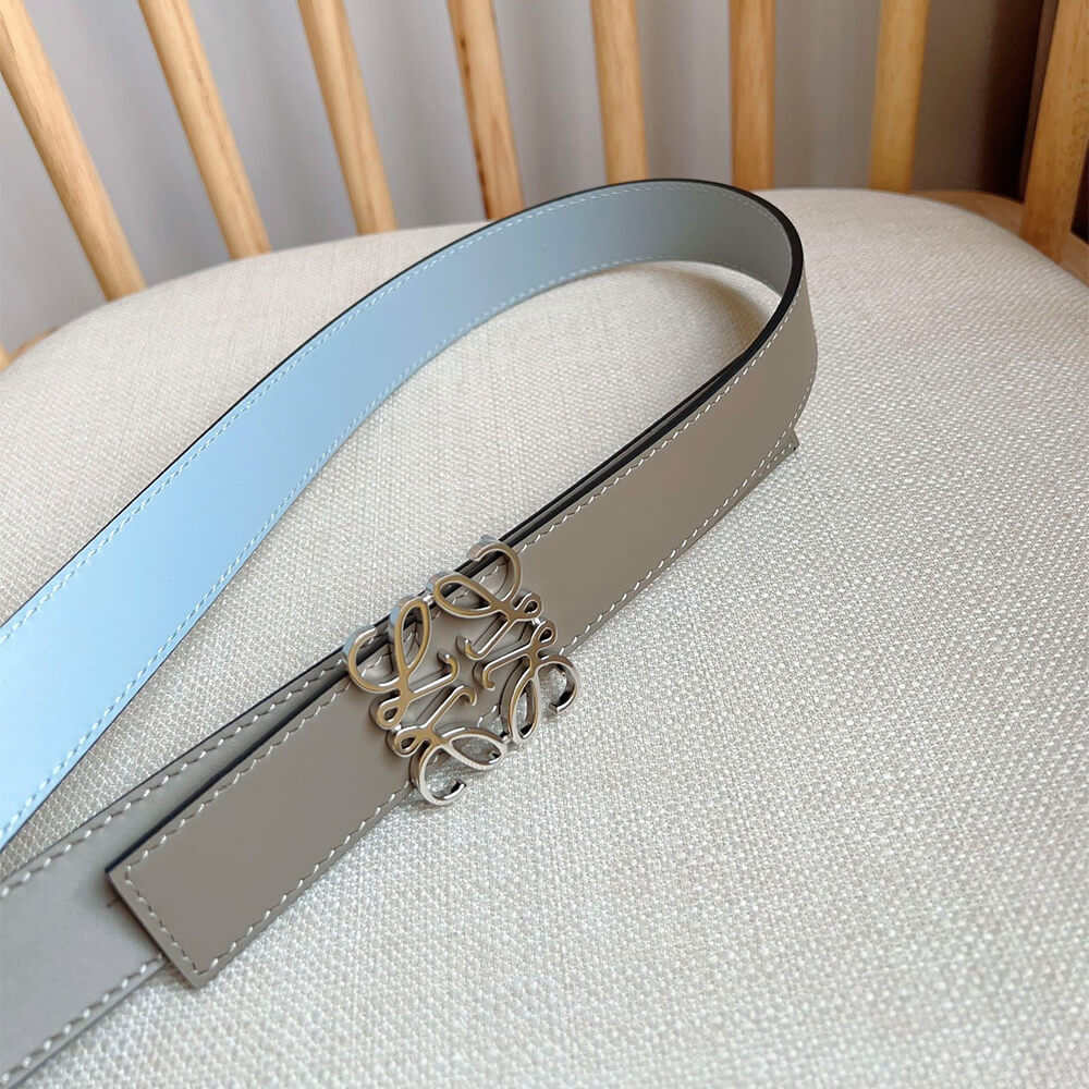 LOEWE Reversible Anagram belt in smooth calfskin 28mm - Replica Luxury Bags™