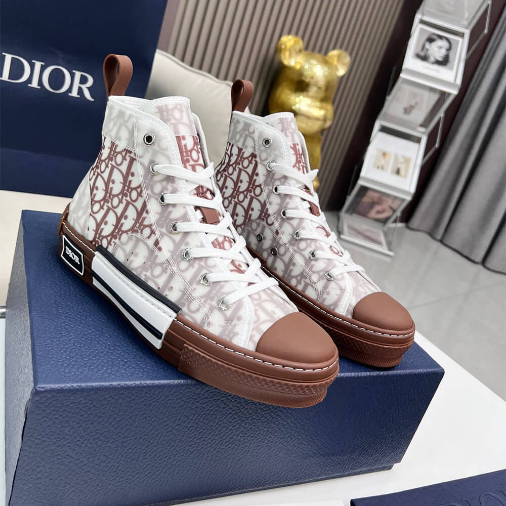 DIOR B23 High-Top Sneakers Dior Oblique Shoes - Replica Luxury Bags™