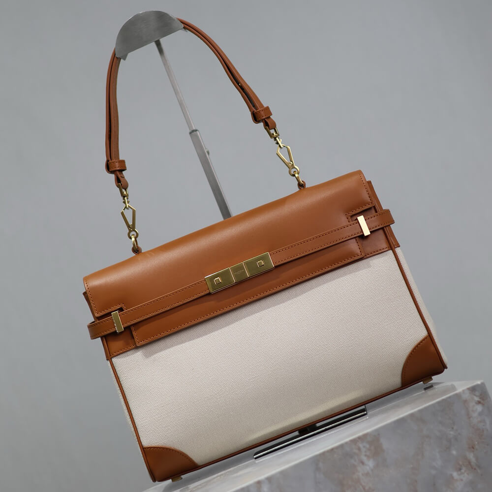 YSL Manhattan Top Handle In Box Bag - Replica Luxury Bags™