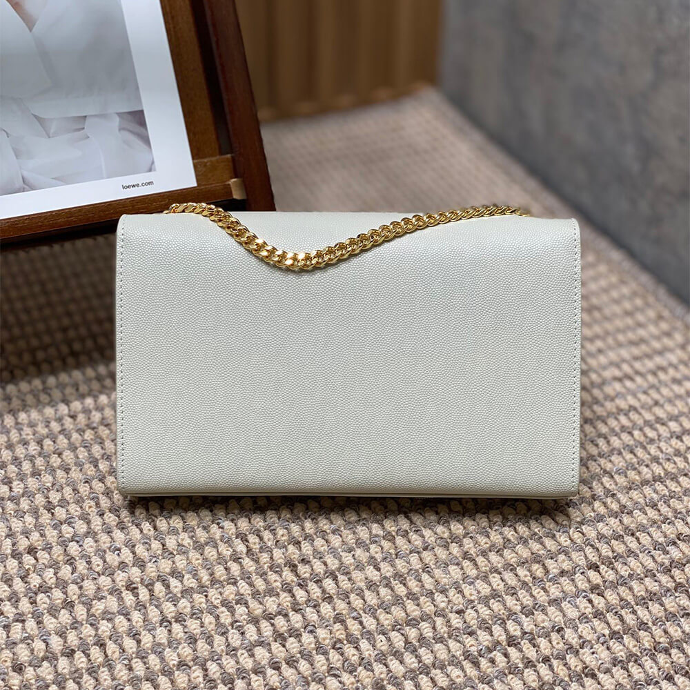 YSL Kate Medium Tassel Bag in Grain De Poudre Embossed Leather - Replica Luxury Bags™