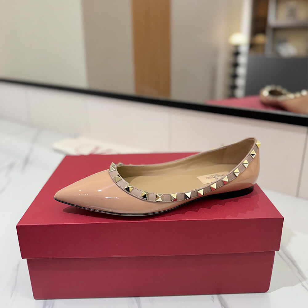 VALENTINO ROCKSTUD BALLET FLAT Shoes - Replica Luxury Bags™