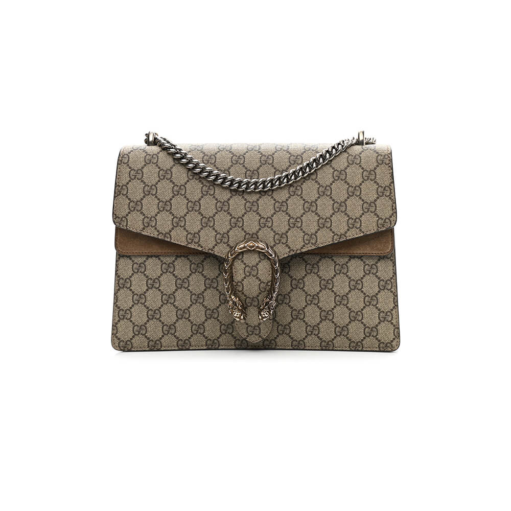 Gucci GG Supreme Medium Dionysus Shoulder Bag - Replica Luxury Bags™