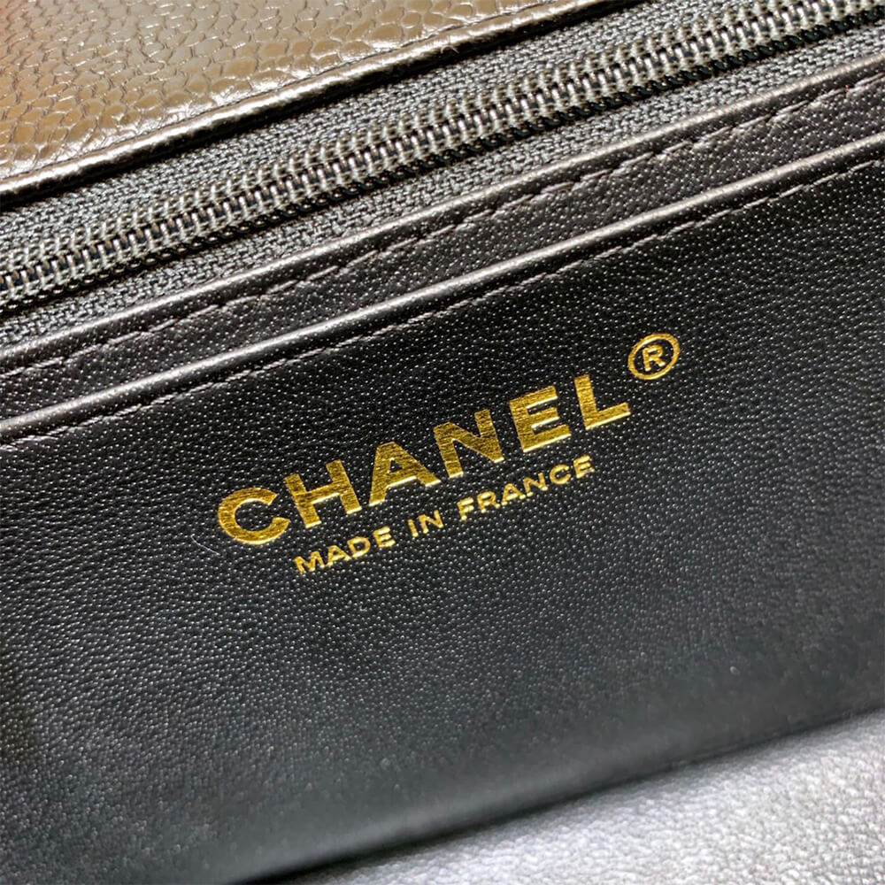Chanel Mini Flap Bag in Black Lambskin Gold Hardware - Replica Luxury Bags™