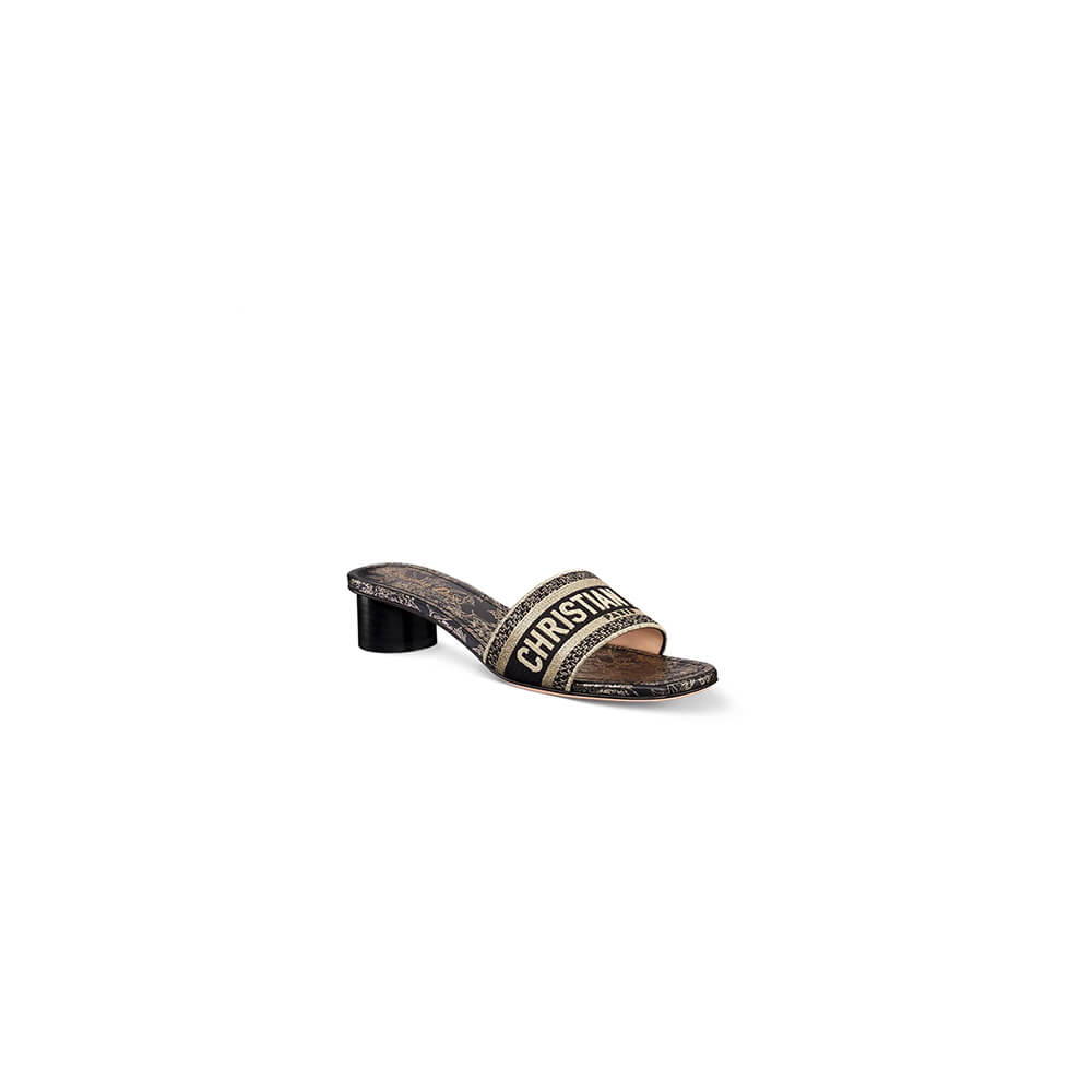 Dior Dway Heeled Slide Shoes - Replica Luxury Bags™
