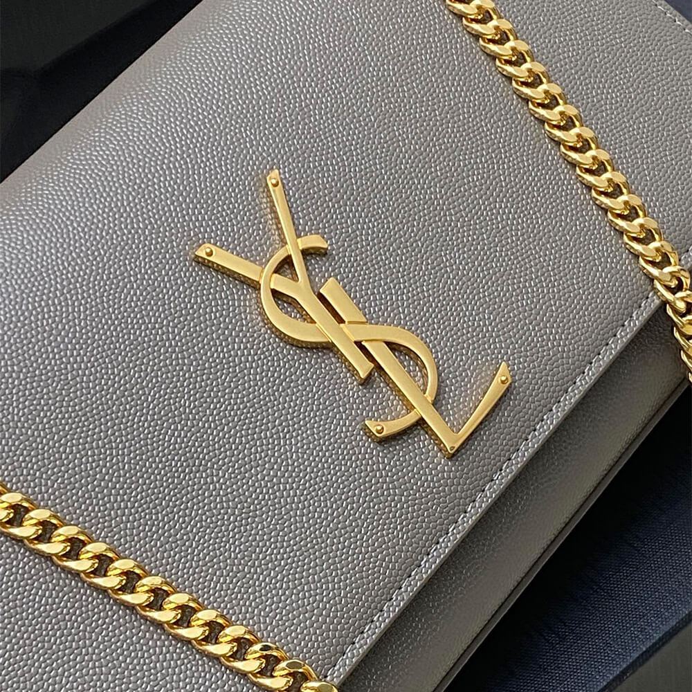 YSL Kate Medium Bag in Grain De Poudre Embossed Leather - Replica Luxury Bags™