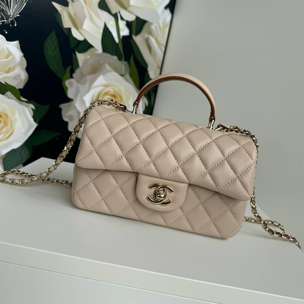Chanel Mini Classic Handbag With Top Handle - Replica Luxury Bags™