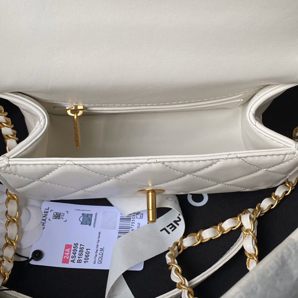 Chanel Mini Flap Bag With Top Handle - Replica Luxury Bags™