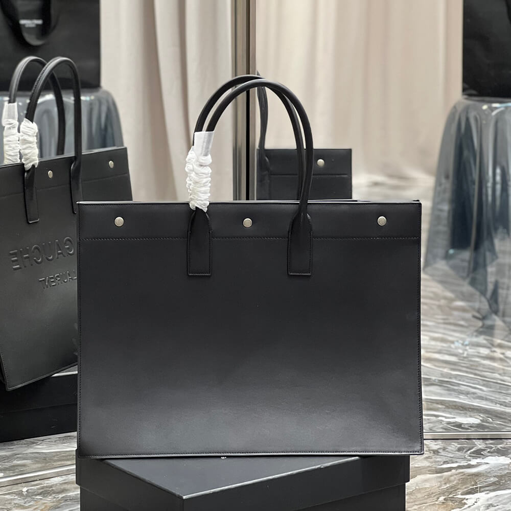 YSL Rive Gauche Large Tote Bag in Smooth Leather - Replica Luxury Bags™