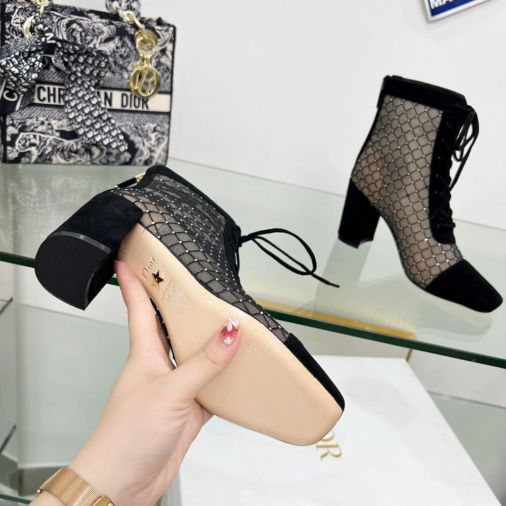 Dior Naughtily-D Heeled Ankle Boot Shoes - Replica Luxury Bags™