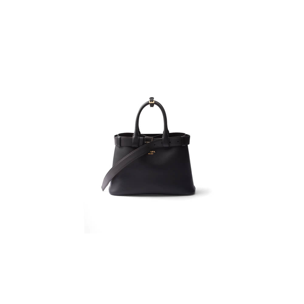 Prada Buckle Small Leather Handbag with Belt - Replica Luxury Bags™