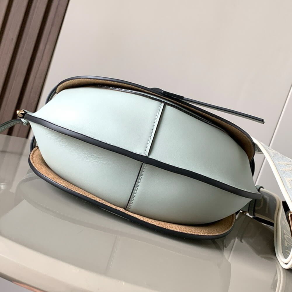 Loewe Small Gate Bag in Soft Calfskin and Jacquard - Replica Luxury Bags™