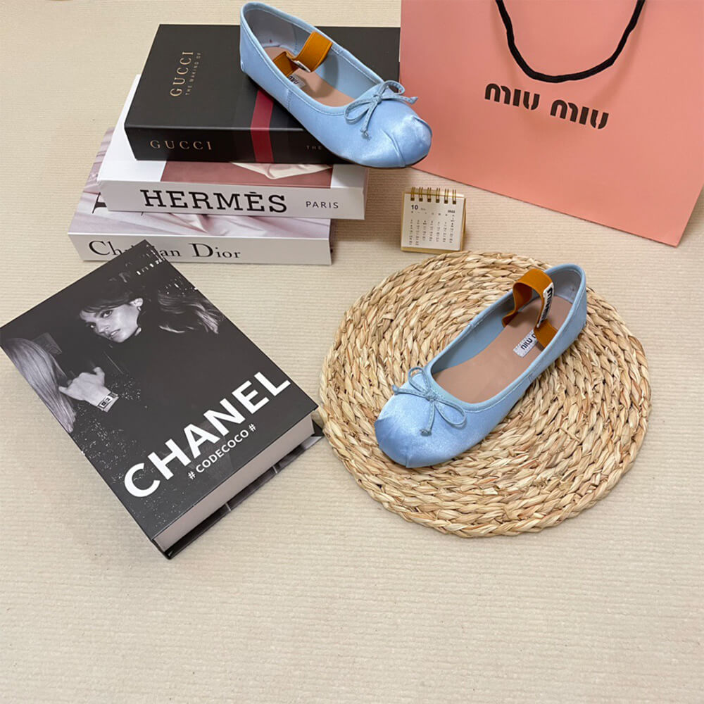 MiuMiu Satin ballerinas Shoes - Replica Luxury Bags™