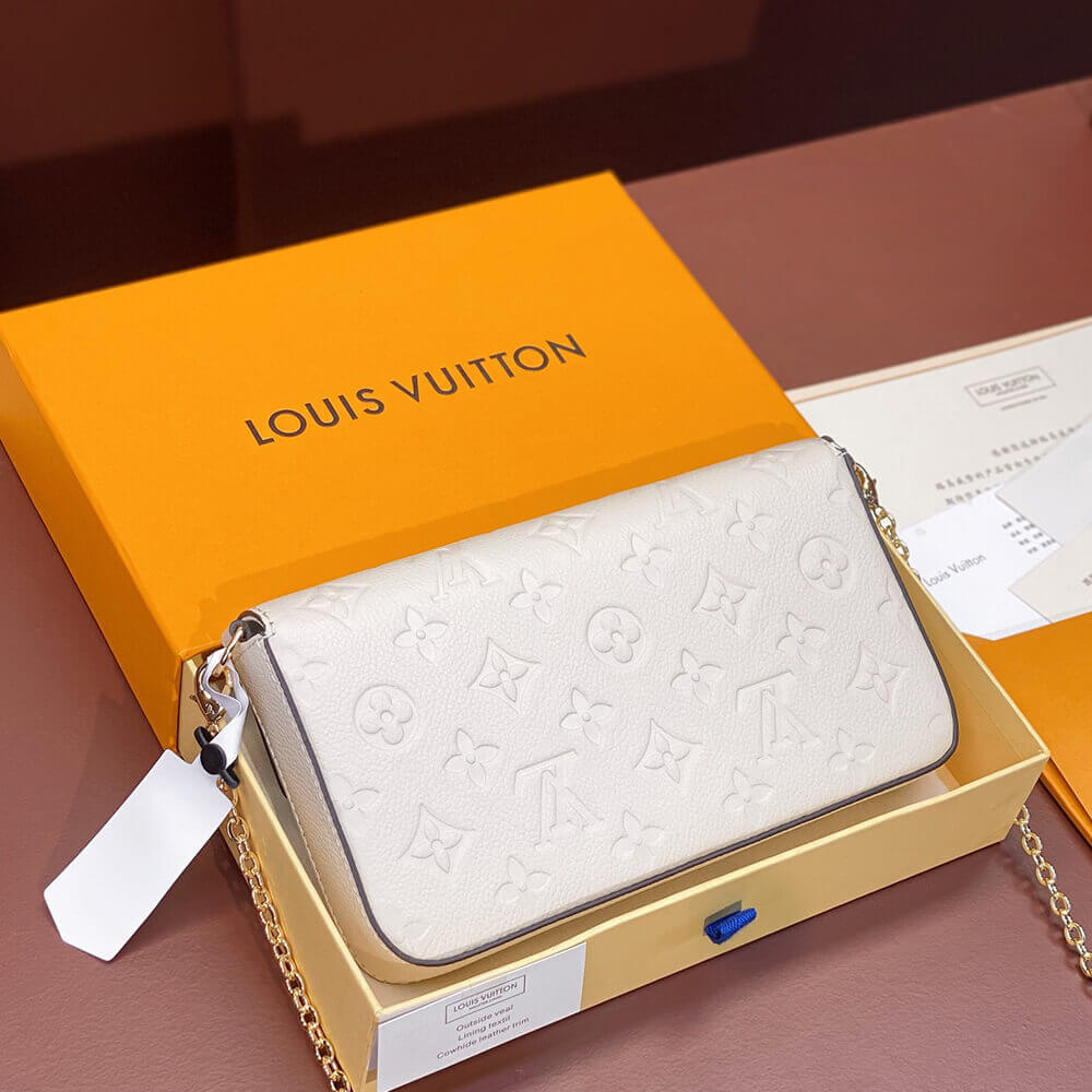 LV Felicie Pochette Bag with Chain - Replica Luxury Bags™