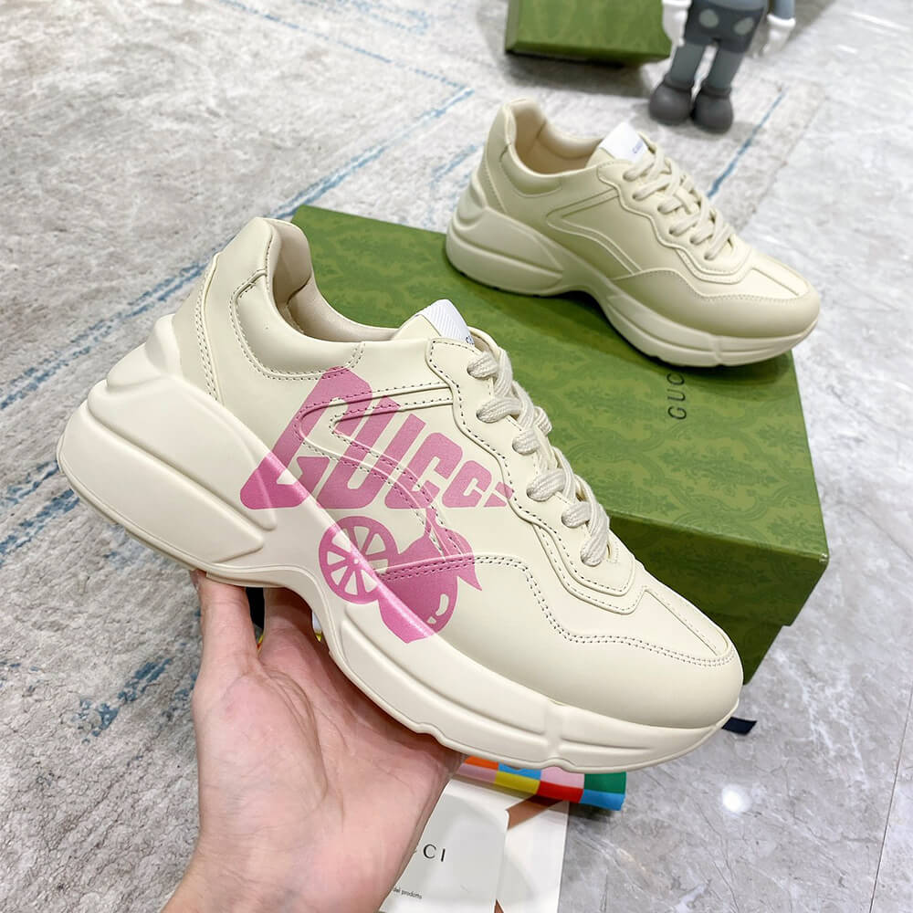 Rhyton Rhyton  Lemon Gucci Sneaker Shoes - Replica Luxury Bags™
