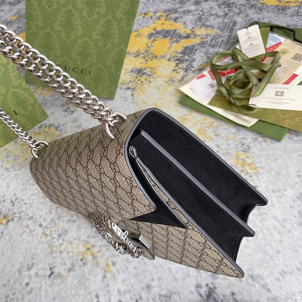 Gucci GG Supreme Medium Dionysus Shoulder Bag - Replica Luxury Bags™