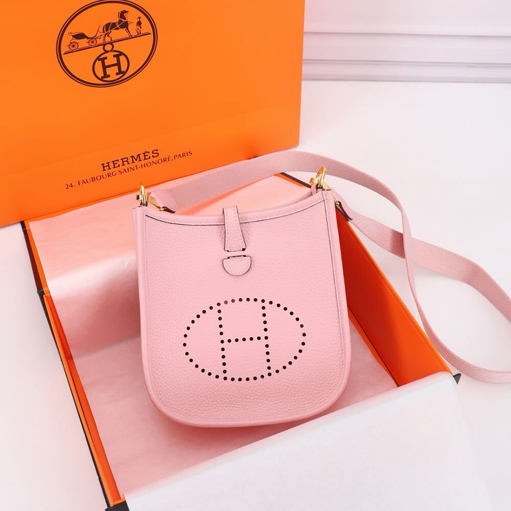 Hermes Evelyne 16 Pink Bag - Replica Luxury Bags™