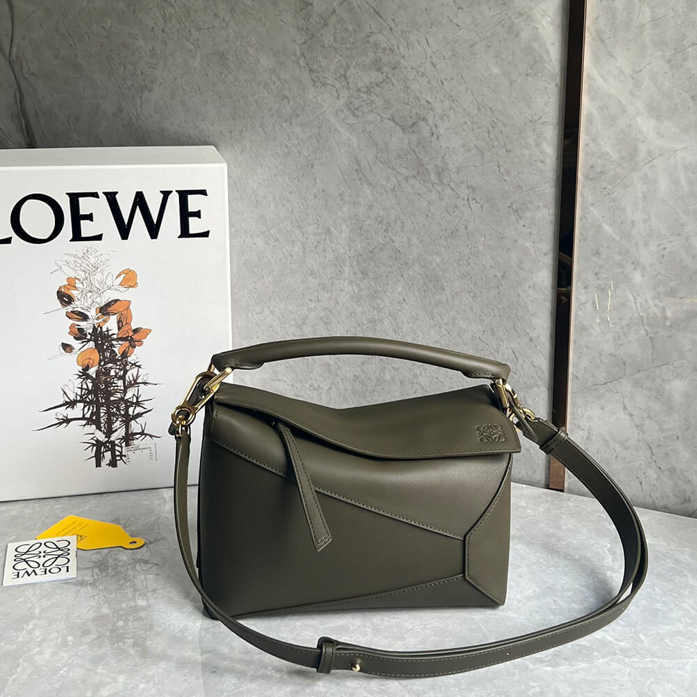 Loewe Small Puzzle Edge Bag in Classic Calfskin - Replica Luxury Bags™