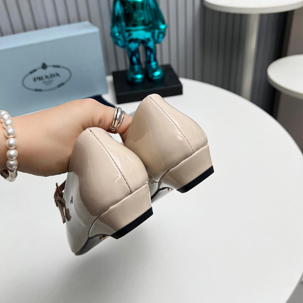 Prada Patent Leather Mary Jane Ballerinas Shoes - Replica Luxury Bags™