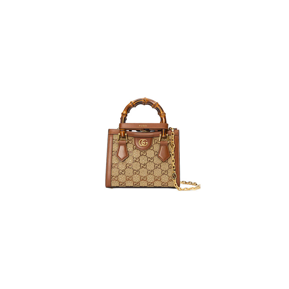 Gucci Diana Crystal Mini Tote Bag - Replica Luxury Bags™