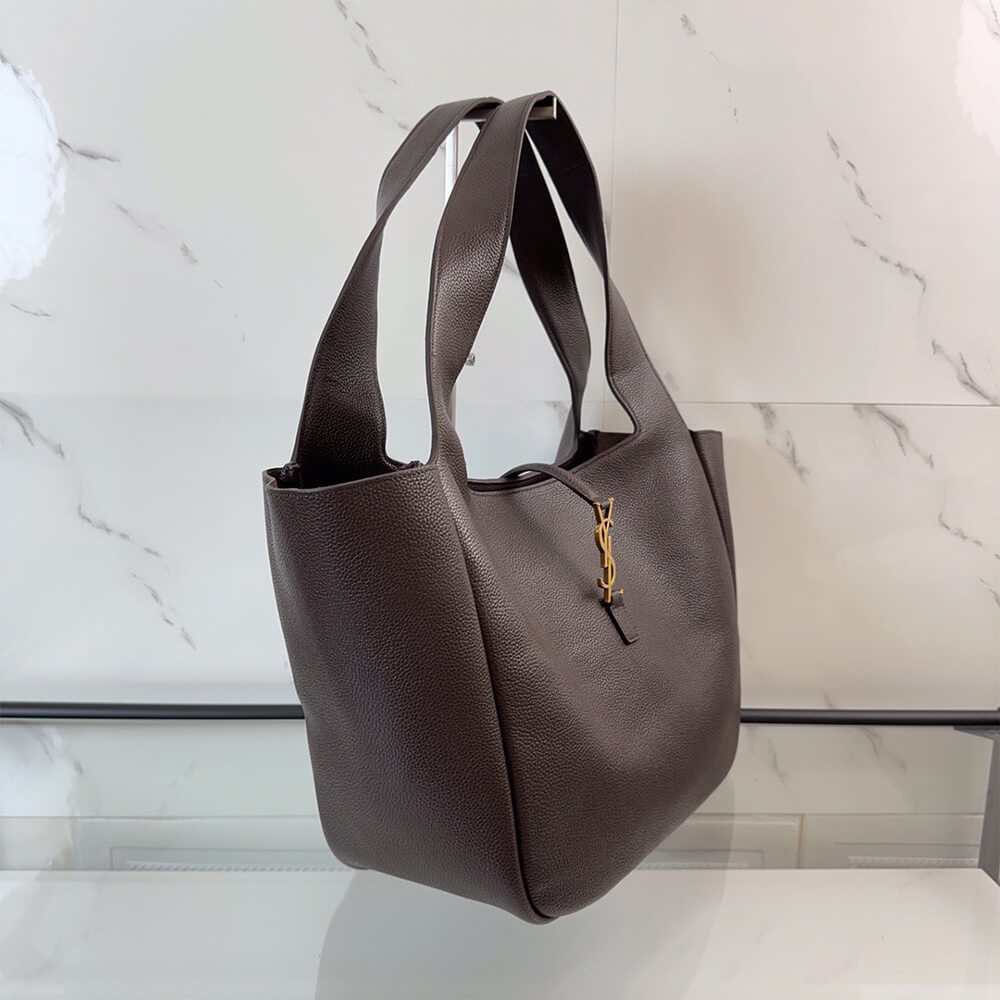 YSL LE 5 A 7 Bea Bag In Grained Leather - Replica Luxury Bags™