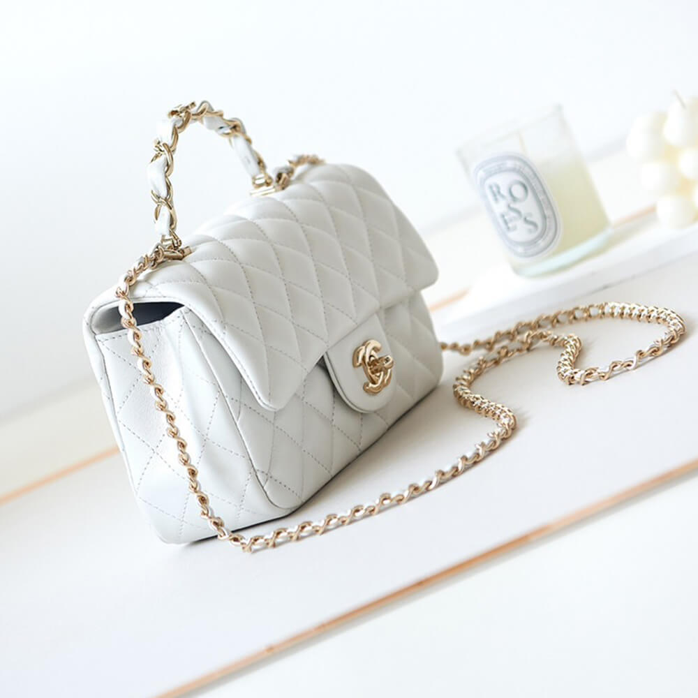 Chanel Mini Flap Bag With Top Handle - Replica Luxury Bags™