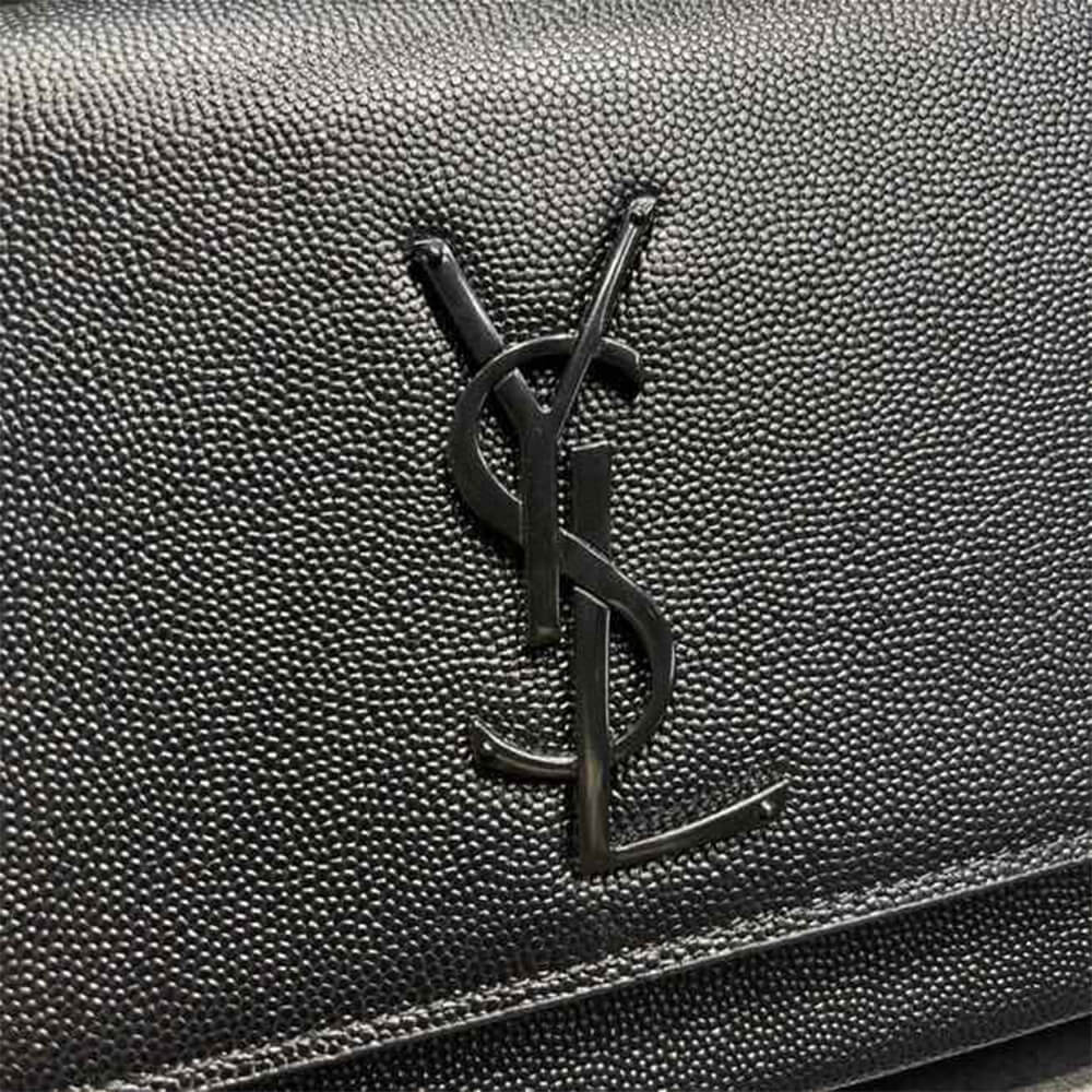 YSL Kate Medium Chain Bag In Grain De Poudre Embossed Leather - Replica Luxury Bags™